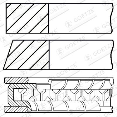 GOETZE ENGINE Sada pistnich krouzku 08-136700-00 – Hledejceny.cz