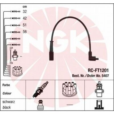 Sada kabelů pro zapalování NGK 5407 – Hledejceny.cz