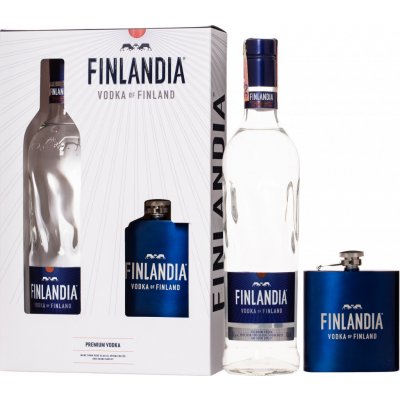 Finlandia 40% 0,7 l (dárkové balení placatka) – Zboží Mobilmania