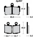 Přední brzdové destičky Nissin Honda VFR 1200 F w/DCT 2010 - směs ST | Zboží Auto