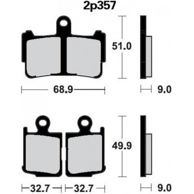 Přední brzdové destičky Nissin Honda VFR 1200 F w/DCT 2010 - směs ST | Zboží Auto