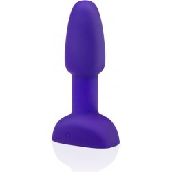 B Vibe Rimming Petite Remote Control Plug Vibrační anální kolík fialový