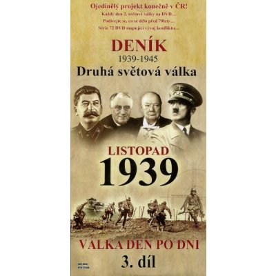 Deník 2. světové války - listopad 1939 DVD – Zbozi.Blesk.cz