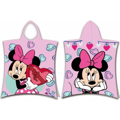 Jerry Fabrics plážová osuška pončo Minnie Pink 50 x 115 cm – Zboží Mobilmania