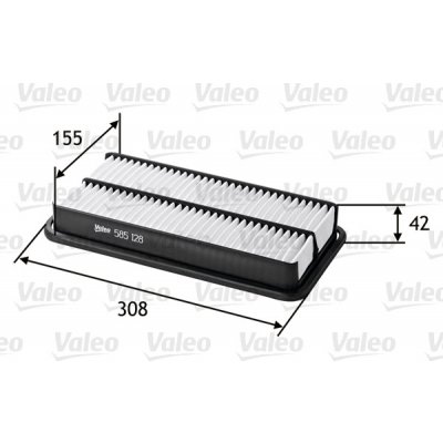 Vzduchový filtr VALEO 585128 – Hledejceny.cz
