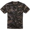 Army a lovecké tričko a košile Tričko Brandit Oeko-Tex krátký rukáv maskované Dark camo