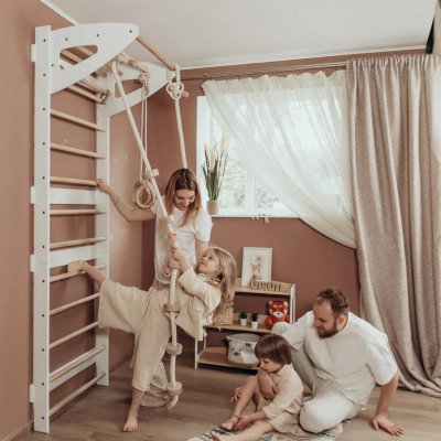 Montessori Furniture Montessori žebřiny white – Zboží Dáma