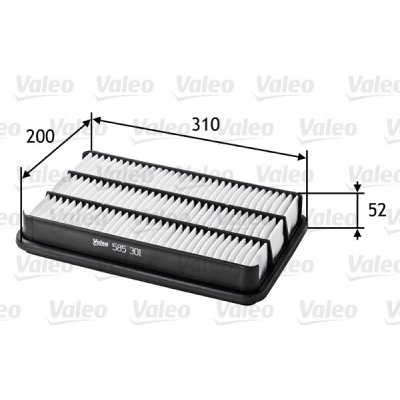 Vzduchový filtr VALEO 585301 – Hledejceny.cz