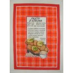 Sleep-well Utěrka s receptem Filety z lososa 48 x 70 cm – Zboží Mobilmania