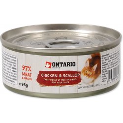 Ontario kuře Pieces & Scallop 95 g