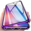Pouzdro a kryt na mobilní telefon Pouzdro Beweare Magnetické oboustranné s tvrzeným sklem Samsung Galaxy A14 / A14 5G - fialové