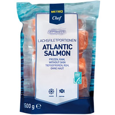 Metro Chef Losos bez kůže porce mražené 1.5 kg – Zboží Dáma
