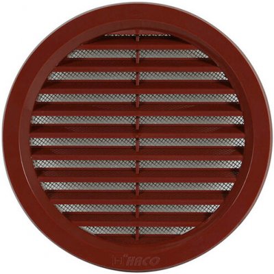 Haco Mřížka kruh síťovina 125 mm hnědá 0406 – Hledejceny.cz