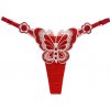Dámské erotické kalhotky a tanga Amparo Miranda® Erotické kalhotky Butterfly B253 Červená