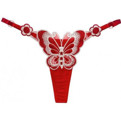 Amparo Miranda® Erotické kalhotky Butterfly B253 Červená – Zboží Mobilmania