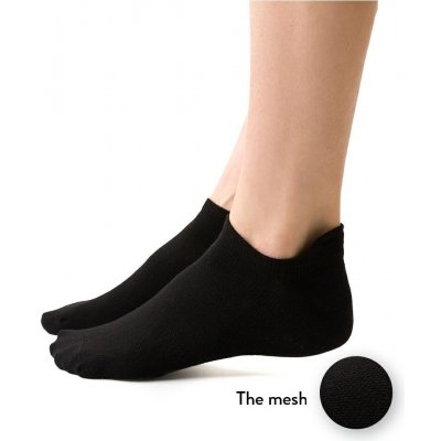 Steven dámské sportovní kotníkové ponožky art. 050 df132 black Černé