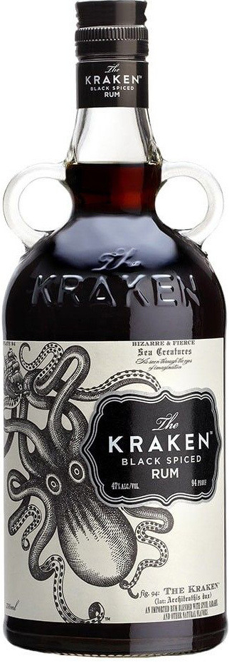 Kraken Black Spiced 47% 1 l (holá láhev)