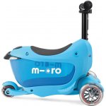 MICRO Mini2go Deluxe Plus koloběžka modré – Zboží Mobilmania