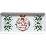 TORO Melaminový servírovací tác 35x16,5cm veselé vánoce – Zboží Dáma