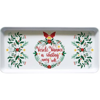 TORO Melaminový servírovací tác 35x16,5cm veselé vánoce – Zboží Dáma