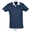 Pánské Tričko SOL's Collection polokošile Prince 2-barevné krátký rukáv pánská COT-251369d7600 Navy/bílá