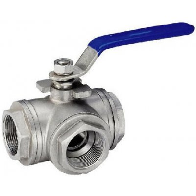 JIADI Třícestný nerezový ventil L - 1 " 80013181 – Sleviste.cz