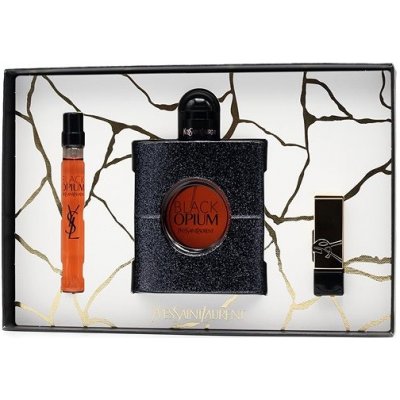 Yves Saint Laurent Black Opium - EDP 90 ml + rtěnka 1,3 g + EDP 10 ml – Zbozi.Blesk.cz