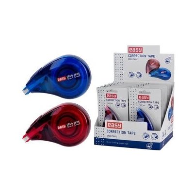 Easy ERGO TAPE korekční strojek 5 mm x 8 m, červený a modrý – Zboží Dáma