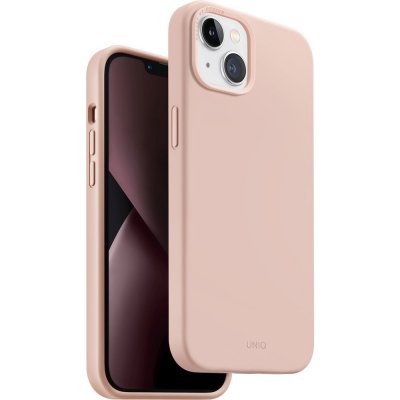 Pouzdro UNIQ Lino MagClick iPhone 14 Plus růžové