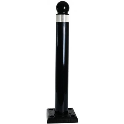 Zahrazovací sloupek BS-MFCB Černý (bez reflexního pruhu), Výška: 85 cm, Průměr: 10 cm, Kód: 17843 | Zboží Auto
