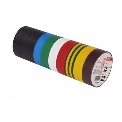 Emos F615992 Izolační páska 15 / 10 barevný mix 10 ks