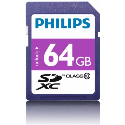 Philips SDXC 64 GB class 10 FM64SD55B – Zboží Živě