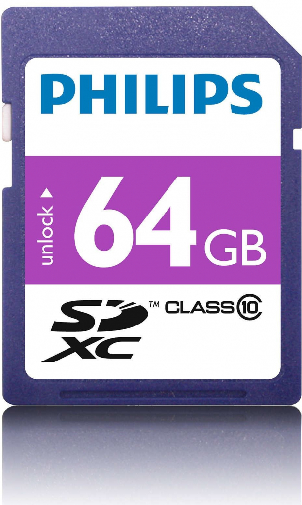 Philips SDXC 64 GB class 10 FM64SD55B