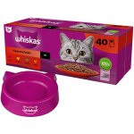Whiskas Klasické pokrmy kuře hovězí jehně drůbež ve šťávě 40 x 85 g – Sleviste.cz