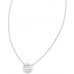 B&B Goldinvestic Zlatý řetízek s kulatým zirkonem bílé zlato N6303-585/1000 – Zboží Mobilmania