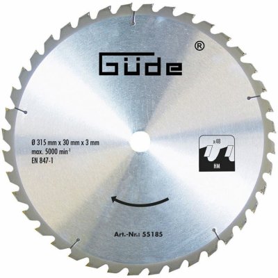 Güde Pilový kotouč SK 315 x 30 mm, 48 z – Hledejceny.cz