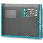 Foldermate POPGEAR PLUS aktovka na dokumenty A4 kouřová s přihrádkami – Zboží Živě