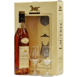 Lautrec Cognac VSOP 40% 0,7 l (dárkové balení 2 sklenice)