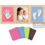 3D Memories odlévací sada baby pro 3D odlitek ručiček a nožiček tři olšové rámečky trojrámeček – Zboží Dáma