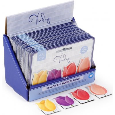 Záložky do knihy magnetické 4ks - Tulipán – Zboží Dáma