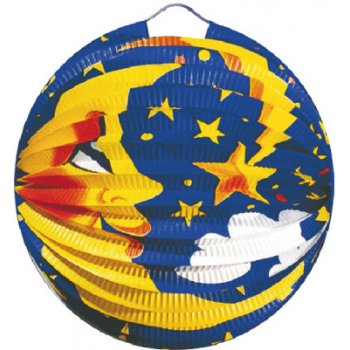 Lampion kulatý Měsíc 24cm 930365