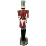 Clayre & Eef Kovová dekorace Louskáček Nutcracker s bubínkem - 33*33*121 cm – Hledejceny.cz