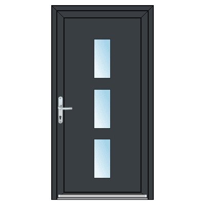 OknaDvereNaMiru.cz Vchodové plastové dveře STYL 1431 70 x 170 cm – Zboží Mobilmania