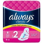 Always Classic Wings Maxi hygienické vložky 9 ks – Sleviste.cz