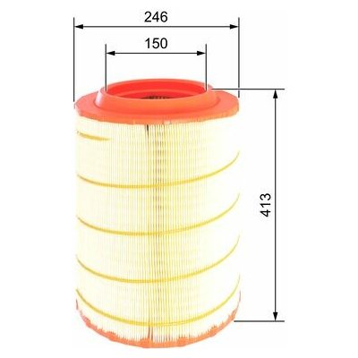 Vzduchový filtr BOSCH F 026 400 588 – Hledejceny.cz