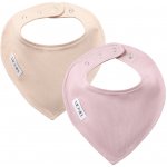 Moniel Sada 2ks rostoucích dětských slintáčků Pastel béžová/Pastel růžová – Hledejceny.cz