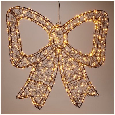Koopman | LED Venkovní vánoční dekorace 720xLED/6W/230V 46 cm IP44 teplá bílá mašle/černá | AMZ144080 – Hledejceny.cz