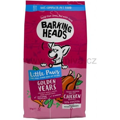 Barking Heads Little Paws Golden Years Chicken 6 kg – Hledejceny.cz