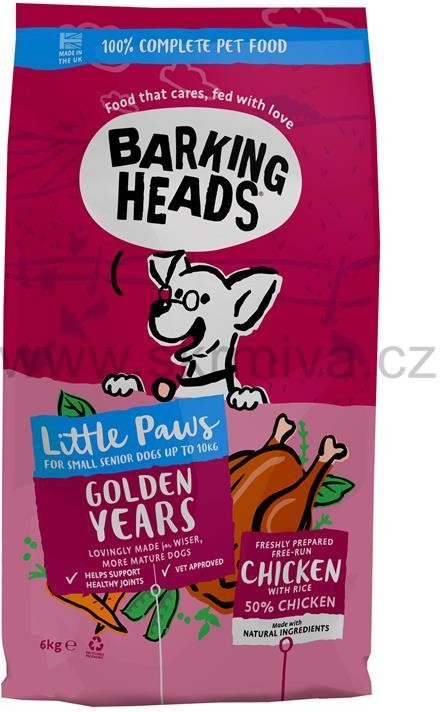 Barking Heads Little Paws Golden Years Chicken 6 kg