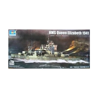 TRUMPETER slepovací model lodi HMS Queen Elizabeth 1941 1:700